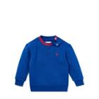 Ralph Lauren Cotton-blend-fleece Sweatshirt Sistine Blue 12m