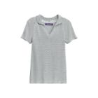 Ralph Lauren Crocheted Silk Polo Shirt Vintage Blue