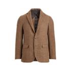 Ralph Lauren Morgan Herringbone Suit Jacket Light Brown And Tan