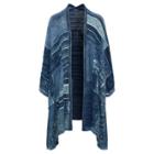 Ralph Lauren Patchwork Open-front Cardigan Blue Multi