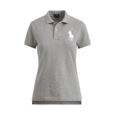Ralph Lauren Skinny Fit Big Pony Polo Heather