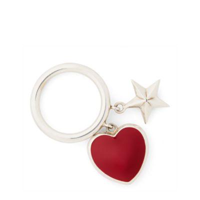 Ralph Lauren Heart-star Charm Ring Antique Silver