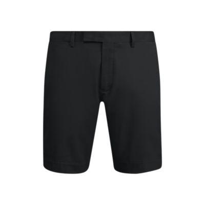 Ralph Lauren Stretch Slim Fit Chino Short Polo Black
