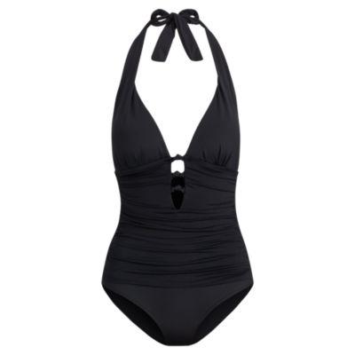 Ralph Lauren Slimming Twisted One-piece Black