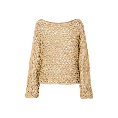 Ralph Lauren Silk Boatneck Sweater Rope