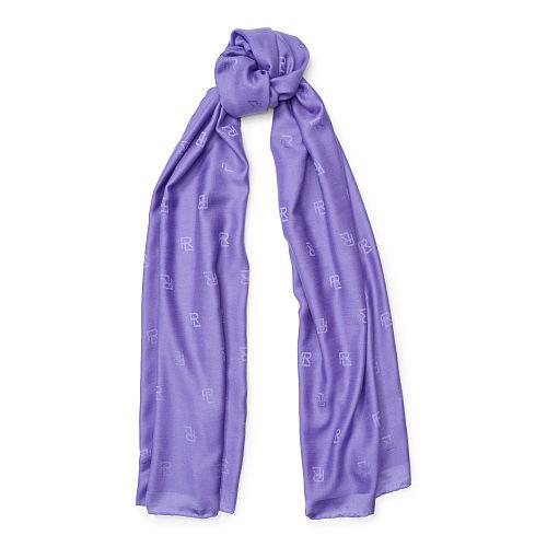 Ralph Lauren Rl Silk-wool Scarf Lavender