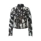 Ralph Lauren Painted Leather Moto Jacket Polo Black