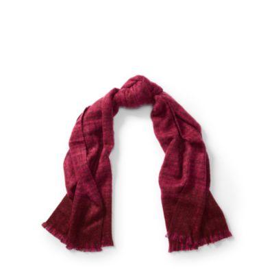 Ralph Lauren Checked Scarf Wine/dk Purple