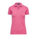 Ralph Lauren Slim Fit Stretch Polo Shirt Pink Peony