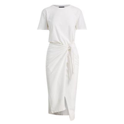 Ralph Lauren Side-tie Jersey Maxidress White