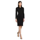 Polo Ralph Lauren Leather-trim Ponte Dress Polo Black