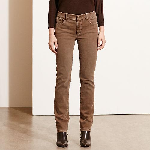 Ralph Lauren Lauren Premier Stretch Skinny Jean Brown Wash