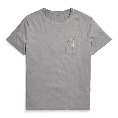 Polo Ralph Lauren Cotton Jersey Pocket T-shirt Perfect Grey