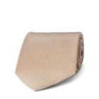 Ralph Lauren Print Silk Crepe Tie Taupe