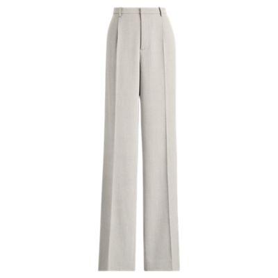 Ralph Lauren Grafton Covert Wool Trouser Dove Grey Melange