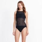 Ralph Lauren Mesh Open-back One-piece Black