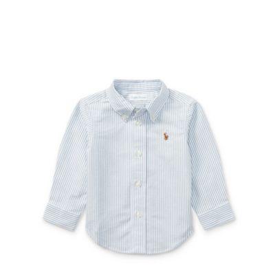 Ralph Lauren Blake Striped Cotton Shirt Blue 9m