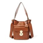 Ralph Lauren The Calfskin Rl Bucket Bag Chestnut