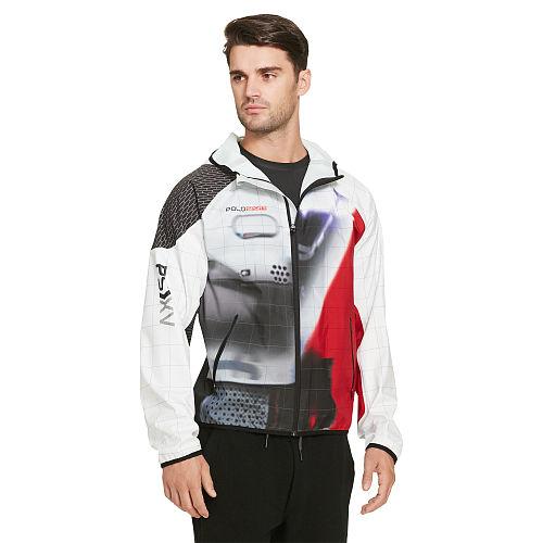 Ralph Lauren Polo Sport Water-resistant Hooded Jacket Auto Print