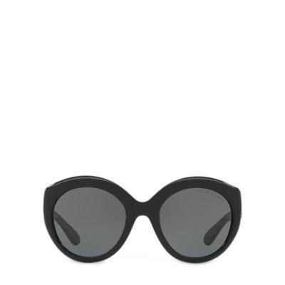 Ralph Lauren Tinted Round Sunglasses Black