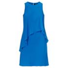 Ralph Lauren Lauren Overlay Shift Dress Blue Mirage