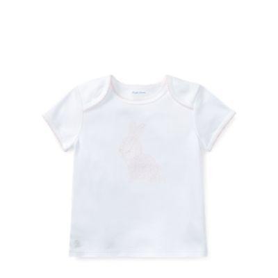 Ralph Lauren Bunny Cotton T-shirt White 24m