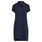 Ralph Lauren Silk Short-sleeve Polo Dress Navy