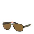 Polo Ralph Lauren Color-blocked Sunglasses Matte Olive Green