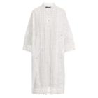Ralph Lauren Eyelet-lace Linen Duster White