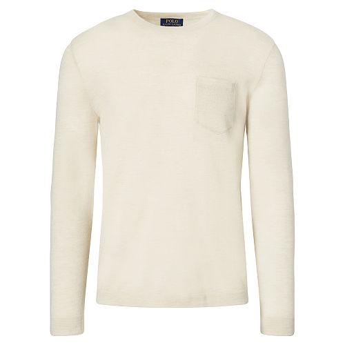 Polo Ralph Lauren Cashmere Crewneck Sweater Hampton Sand Heather
