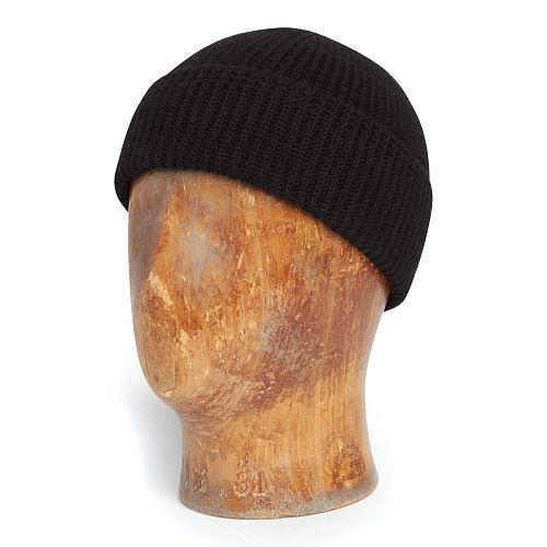 Ralph Lauren Rrl Cashmere Service Hat Black