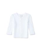 Ralph Lauren Aran-knit Cotton Cardigan White 9m