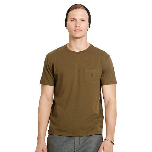 Polo Ralph Lauren Cotton Jersey Pocket T-shirt Defender Green