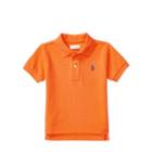 Ralph Lauren Cotton Mesh Polo Shirt Electric Melon 6m