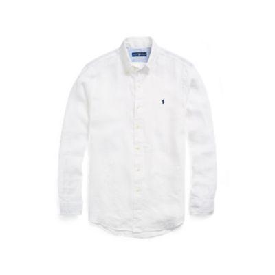 Ralph Lauren Classic Fit Linen Shirt White 4x Big