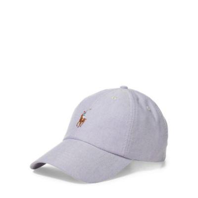 Ralph Lauren Cotton Oxford Baseball Cap Powder Purple