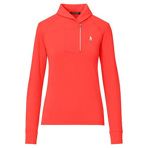 Ralph Lauren Golf Shawl-collar Half-zip Pullover Coral Glow