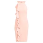 Ralph Lauren Ruffled Halter Dress Rose Mist