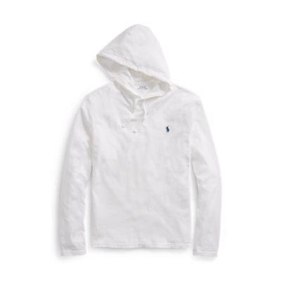 Ralph Lauren Cotton Jersey Hooded T-shirt White/navy Pp