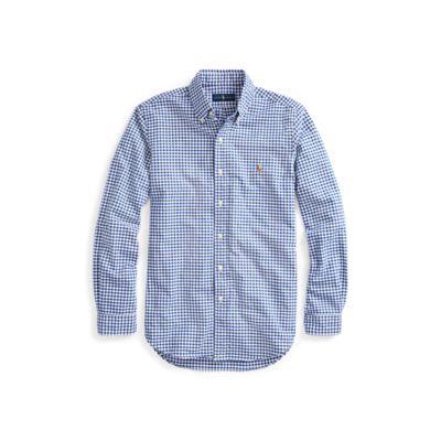 Ralph Lauren Classic Fit Gingham Shirt Blue/white Gingham
