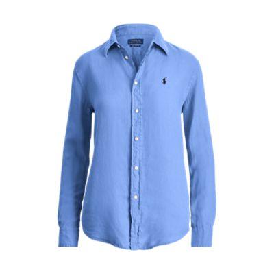 Ralph Lauren Relaxed Fit Linen Shirt Maidstone Blue