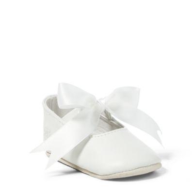 Ralph Lauren Briley Lambskin Slipper White Lambskin 0 (0-6wks)