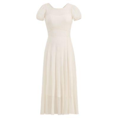 Ralph Lauren Lilliana Cotton Tulle Dress Natural