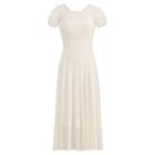 Ralph Lauren Lilliana Cotton Tulle Dress Natural