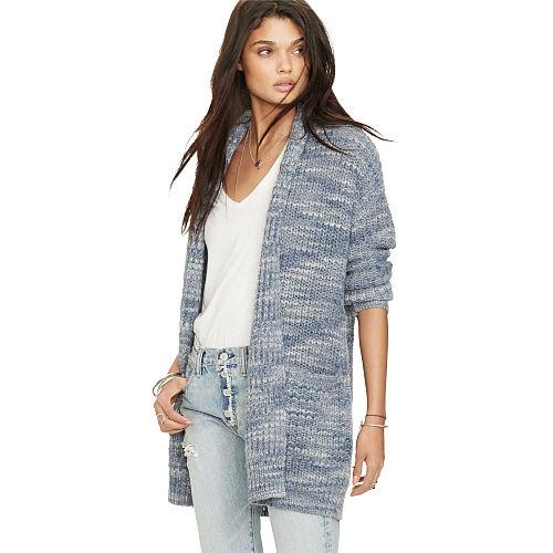 Ralph Lauren Denim & Supply Shawl-collar Cardigan Blue Multi