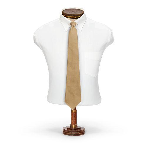 Ralph Lauren Rrl Handmade Cotton Chino Tie New Military Khaki
