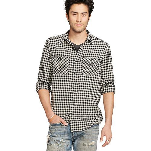 Ralph Lauren Denim & Supply Plaid Cotton Flannel Workshirt Quentin Plaid