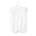 Ralph Lauren Pleated Linen-cotton Shortall White 6m