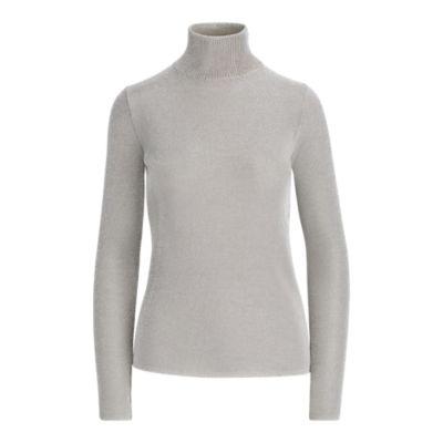 Ralph Lauren Double-faced Turtleneck Antique Silver