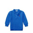 Ralph Lauren Cotton Mesh Long-sleeve Polo Barclay Blue 3m